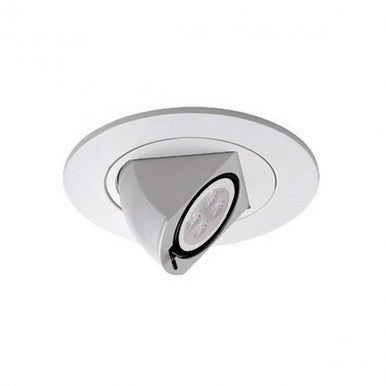 4in Round Directional Spot Trim in White