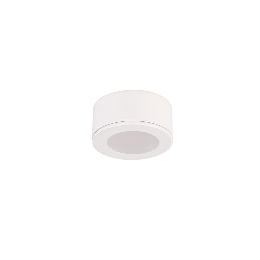 Mini Puck 24V 3000K Single Light in White