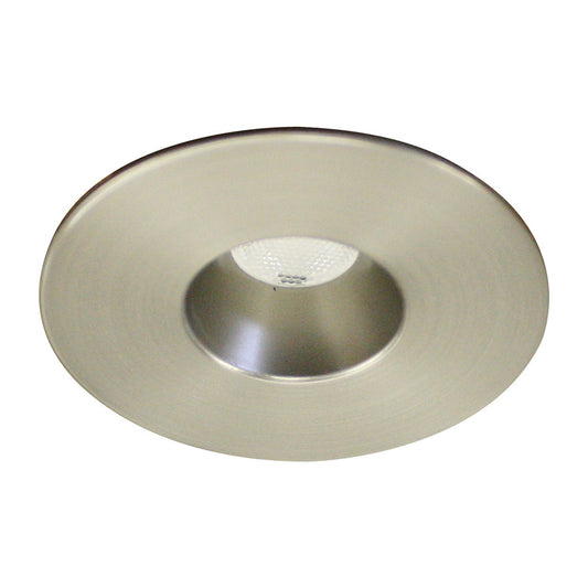 LEDme 1in. Round Miniature Recessed Downlight 2700K Warm White in Brushed Nickel - HR-LED231R-30-BN