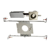 LEDme 1in. Square Miniature Recessed Downlight 2700K Warm White in Brushed Nickel - HR-LED252E-30-BN
