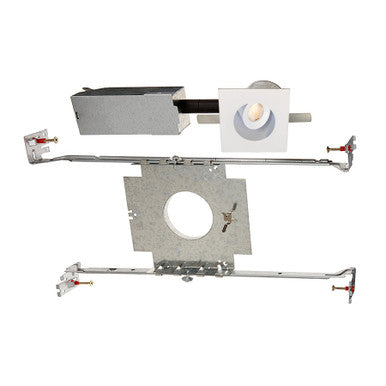 LEDme 1in. Square Miniature Recessed Downlight 2700K Warm White in White - HR-LED252E-27-WT
