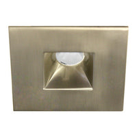 LEDme 1in. Square Miniature Recessed Downlight 2700K Warm White in Brushed Nickel - HR-LED271R-40-BN