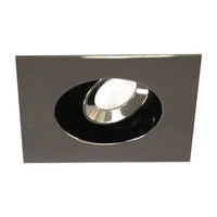 LEDme 1in. Square Miniature Recessed Downlight 2700K Warm White in Gun Metal - HR-LED272R-35-GM