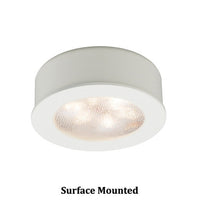 Round LED Button Light 2700K Soft White in White
