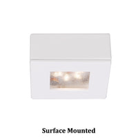 Square LED Button Light 2700K Soft White in White