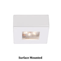 Square LED Button Light 2700K Soft White in White