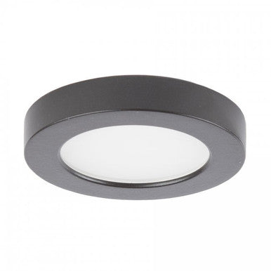 Edge Lit Energy Star LED Button Light 2700K Warm White in Dark Bronze