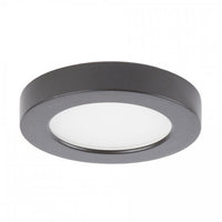 Edge Lit Energy Star LED Button Light 2700K Warm White in Dark Bronze