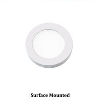 Edge Lit Energy Star LED Button Light 3000K Soft White in White