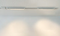 Light Bar Style LED Track Head Only  - 1 Foot - White Finish - 30 Degree Beam - 960 Lumens - 3000K Soft White - 15 Watt - Dimmable - 3 Contact Halo Style