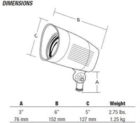 Hubbell Outdoor Lighting BUL-1L4K-U 21W Compact LED Floodlight, 120V-277V, 40K