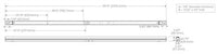 Columbia Lighting CSL8-LSCS 8ft. LED Striplight, 7400/8400/9200 Switchable LM, 3500/4000/50K Switchable CCT, 0-10V dimming