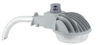 Hubbell Outdoor Lighting DDL-9L1 40W Wall or Ceiling Mount Decorative Wallpack, Arm Included, 1280MA, 120V, 50K, 3437 LM, Gray