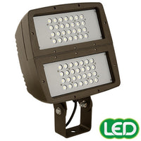 Hubbell Outdoor Lighting FXL-56L 199W Large Architechtural LED Floodlight, Yoke Mount, Wide Beam, 120-277V 16358 LM, 50K, Bronze