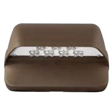 Hubbell Outdoor Lighting LNC-7LU-4K-4-2-PCU 16.6W 7 LEDs Compact Wallpack, Wall Mount, Full Cut Off, 120-277V 40K, Type II  Bronze  with Photocell