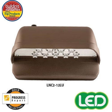 Hubbell Outdoor Lighting LNC2-12LU-5K-3-1 Laredo 29W 12 LEDs Compact Wallpack, Full Cut Off, 120-277V 50K, Type III, Bronze