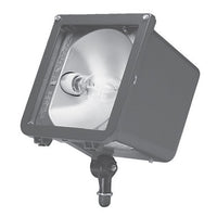 Hubbell Outdoor Lighting MIC-0100H-358 100W Microliter Floodlight, High Power Factor, Pulse Start Metal Halide, 5 (86°) x 4 (62°) Photometry, 120/208/240/277V, Bronze