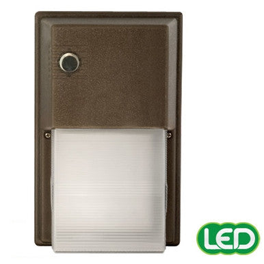 Hubbell Outdoor Lighting NRG-356L-4K-U-PC 20W Perimeter LED Refractor Wallpack, Vandalproof, 120V Photocontrol, 40K, 0.1 Amps, Bronze