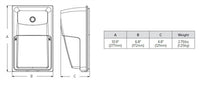Hubbell Outdoor Lighting PRS-20-5K 22.8W Permashield LED Wallpack, 120-277V 2800 LM