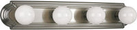 Broadway Collection Four-Light Brushed Nickel Traditional Bath Vanity Light
