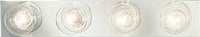 Broadway Collection Four-Light Polished Chrome Traditional Bath Vanity Light