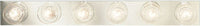 Broadway Collection Six-Light Polished Chrome Traditional Bath Vanity Light