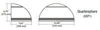 Hubbell Outdoor Lighting QSP1-12L-30-4K7-4-U-DB 30W Outdoor Quartersphere LED Wallpack, 12 LEDs, 40K, 70 CRI, Type IV  120-277V 2789 LM, Bronze