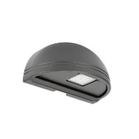 Hubbell Outdoor Lighting QSP1-12L-15-3K7-4-DB-PCU-E 15W Outdoor Quartersphere LED Wallpack, 12 LEDs, 30K, 70 CRI, Type IV  Button Photocell, Battery Pack, Bronze