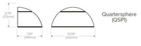 Hubbell Outdoor Lighting QSP1-24L-15-3K7-4F-120-DBT-PC-E 15W Outdoor Quartersphere LED Wallpack, 24 LEDs, 30K, 70 CRI, Type IV