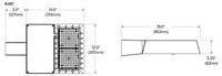 Hubbell Outdoor Lighting RAR1-100-4K-3 100W RATIO LED Area/Site Fixture, 40K, Type 3, 12000 LM, Bronze