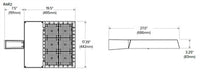 Hubbell Outdoor Lighting RAR2-320L-110-3K7-3-480-ASQ-DBT 110W RATIO LED Area/Site Fixture, 30K, Type 3, 15000 LM, Bronze Gloss Textured