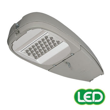 Hubbell Outdoor Lighting RM-30LU-5K-3-3-GR 70W LED Roadway Light, 30 LEDs, 120-277V 50K, Type III   Photocontrol, Gray