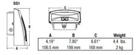 Hubbell Outdoor Lighting SG1-20-4K-PCU 21W Slender LED Wallpack, 40K, 120-277V 2310 LM, with Photocell, Dark Bonze