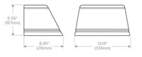 Hubbell Outdoor Lighting TRP1-24L-25-4K7-4W-UNV-DBT 25W Outdoor Trapezoid LED Wallpack, 12 LEDs, 40K, 70 CRI, Type IV  120-277V 2789 LM, Bronze