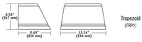 Hubbell Outdoor Lighting TRP1-12L-30-4K7-4-U-DB 30W Outdoor Trapezoid LED Wallpack, 12 LEDs, 40K, 70 CRI, Type IV  120-277V 2789 LM, Bronze