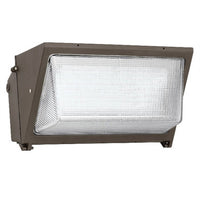Hubbell Outdoor Lighting WGH-133L-5K-U-M 76W LED Glass Wallpack, 120-277V 9173 LM, 50K, Bronze
