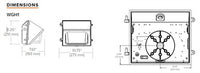 Hubbell Outdoor Lighting WGH1-50-LSCS-UNVC 20-50W LED Wallpack, 120-347V, Type 4  3200-7520 LM, Switchable CCT 30K, 40K, 50K