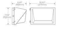 Hubbell Outdoor Lighting WGH-40-4K-U-S 40W LED Glass Wallpack, 120-277V Type IV  4394 LM, 40K, Bronze