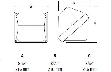 Hubbell Outdoor Lighting WGH-70H 70W Pulse Start Metal Halide Glass Refractor Wallpack, 120,208,240,277V, Bronze