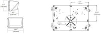 Hubbell Outdoor Lighting WGH2-LSCS 30-70W LED Glass Wallpack, 120-277V 4600-10,000 LM, 40K/50K, Bronze