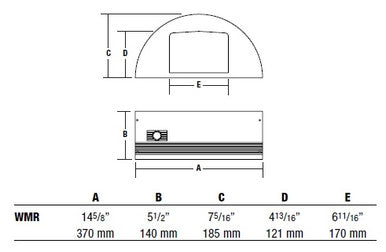 Hubbell Outdoor Lighting WMR-42F1-PC 42 CFL Compact Wall Sconce, 120V Photocontrol, Radius Shape, Lamp Included, Bronze