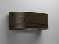 Hubbell Outdoor Lighting WMR-70P6 70W Pulse Start Metal Halide Compact Wall Sonce, 120/277/347V, Radius Shape, Lamp Included, Bronze