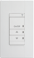 nLight Wired Aesthetic Wallpod, Raise/Lower Dimming, White, Buy American Act