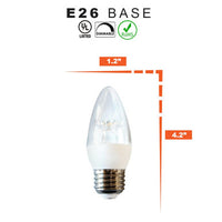 60 Watt LED Chandelier Bulb - 7 Watt Dimmable, Replaces 60 Watt, 2700K, Medium Regular Base