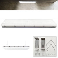 100W LED VaporProof Warehouse Garage Light - 4 Foot - 12500 Lumens - Color Selectable 35K/40K/50K - 120-277V - Ceiling or Conduit Mount