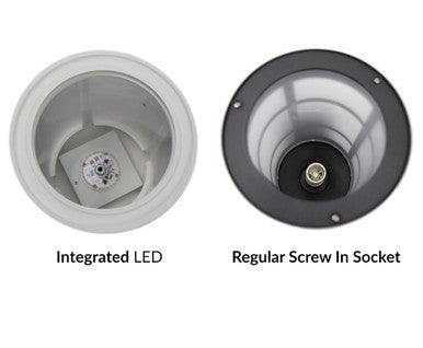 LED Outdoor Tuscano Lights - Residential Exterior Light Fixtures - Choose From Wall or Post Mount - Available With Integrated LED or E26 Socket - Color Temperature and Finish Options Available