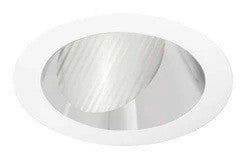 3IN Lensed Wall Wash, Clear Specular, Self Flanged,  White painted flange