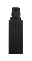 Trac-Lites End Feed Connector, 1-Circuit,Reverse Polarity,Black