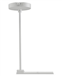 Rigid Ceiling Current Limiting Pendant Stem Kit, 12IN Nominal Length, White