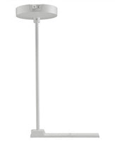 Rigid Ceiling Current Limiting Pendant Stem Kit, 12IN Nominal Length, White